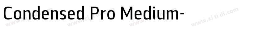 Condensed Pro Medium字体转换